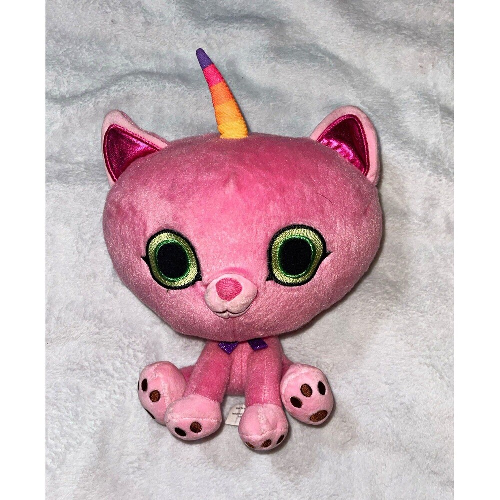 MerryMakers Pink Caticorn Unicorn Cat Plush, approximately (11in) Washable 2014